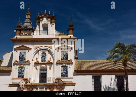 Facade of San Jorge Church at Hospital de le Caridad Seville Spain Stock Photo