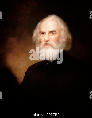 Henry Wadsworth Longfellow, American Poet, 1869 Stock Photo