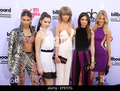 Las Vegas, Nevada, USA. 17th May, 2015. Zendaya, Hailee Steinfeld, Taylor Swift, Lily Aldridge, Martha Hunt, at arrivals for 2015 Billboard Music Awards, MGM Grand Garden Arena, Las Vegas, NV May 17, 2015. Credit:  James Atoa/Everett Collection/Alamy Live News Stock Photo