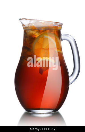 Iced tea in the pitcher stock image. Image of liquid - 44876559