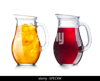 https://l450v.alamy.com/450v/epeckw/two-pitchers-jugs-with-transparent-and-opaque-liquids-of-dark-and-epeckw.jpg