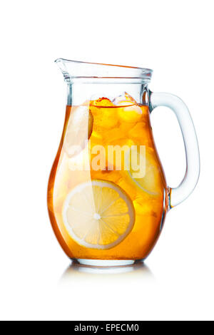 Iced Tea Pitcher or Jug, isolated Stock Photo - Alamy