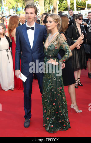 Cannes, France. 17th May, 2015. CANNES, FRANCE - MAY 17: Poppy Delevingne, James Cook attend the 'Carol' Premiere during the 68th annual Cannes Film Festival on May 17, 2015 in Cannes, France. Credit:  dpa picture alliance/Alamy Live News Stock Photo
