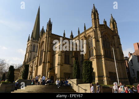 Wakefield Cathedral View Stock Photo