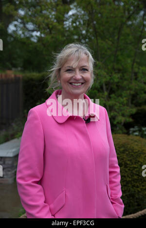 Carol Kirkwood, BBC weather presenter, attends RHS Chelsea flower show 2015 Stock Photo