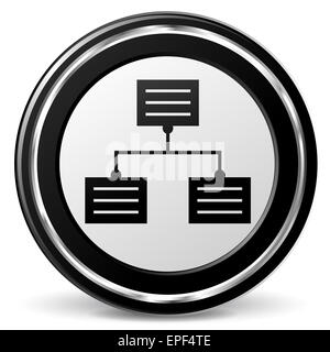 illustration of analytics black and silver icon Stock Photo