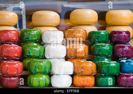 Round Edam Cheese in the village of Edam in Holland Stock Photo