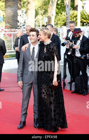 Sienna Miller and Xavier Dolan at the Cannes premiere of Carol