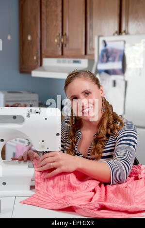 Woman Seamstress Stock Photo