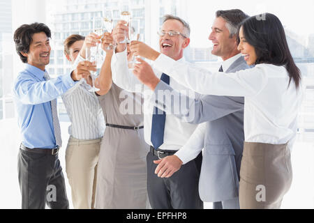 Business workers having a party Stock Photo