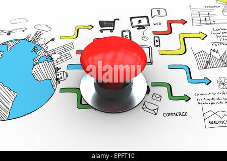 Start against brainstorm graphic Stock Photo