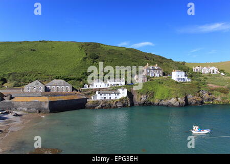 Port Isaac on the north coast of Cornwall in England. Stock Photo