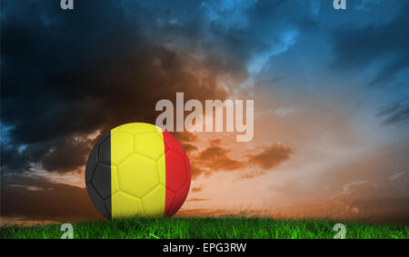 Composite image of football in germany colours Stock Photo