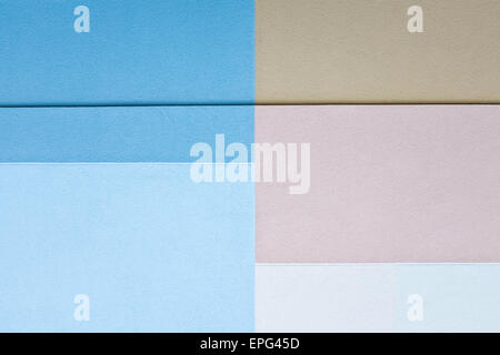 geometric shapes painted on textured cement wall Stock Photo