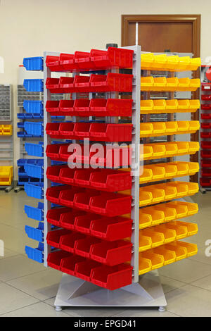 Storage organizer cart Stock Photo