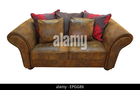 Leather sofa Stock Photo
