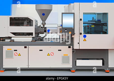 Injection molding machine Stock Photo