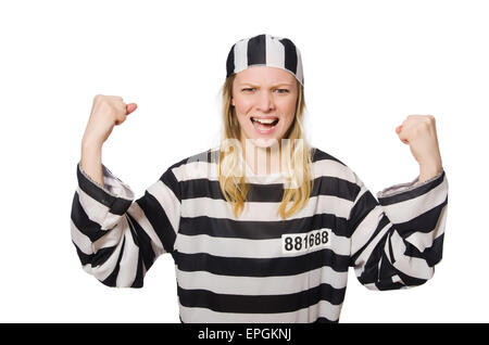 Funny prison inmate in concept Stock Photo