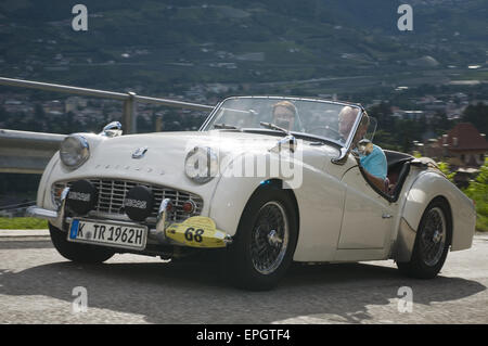 south tyrol classic cars 2014 Triumph TR 3 B Stock Photo