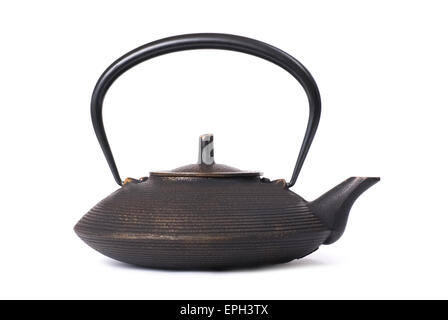 Iron japanese teapot Stock Photo
