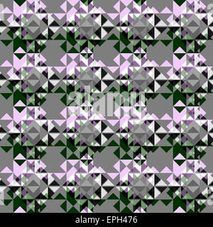 Repeating background pattern of green triangular shapes Stock Photo - Alamy