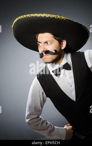 Mexican man in funny concept Stock Photo