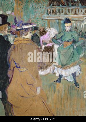 Henri Marie Raymond de Toulouse-Lautrec  Quadrille at the Moulin Rouge Stock Photo