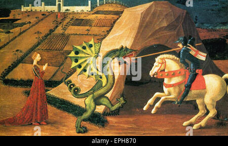 Paolo Uccello  St. George and the Dragon 2 Stock Photo