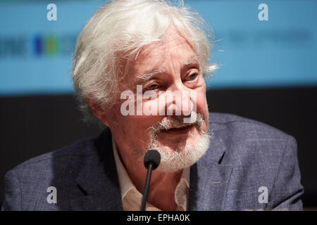 Anthropologist Marc Auge at Salone del Libro, international book fair on May 17, 2015 in Turin. Stock Photo