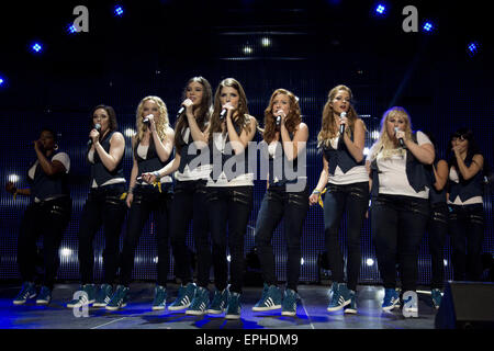 Pitch Perfect 2 is a 2015 American musical comedy film directed by Elizabeth Banks and written by Kay Cannon. It is a sequel to the 2012 film Pitch Perfect.  This photograph is for editorial use only and is the copyright of the film company and/or the photographer assigned by the film or production company and can only be reproduced by publications in conjunction with the promotion of the above Film. A Mandatory Credit to the film company is required. The Photographer should also be credited when known. Stock Photo