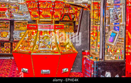 Slot machine amusement arcade Stock Photo
