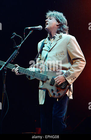 Paul McCartney in performance at Robert F. Kennedy  Football Stadium in Washington DC. July 4th 1990. Stock Photo