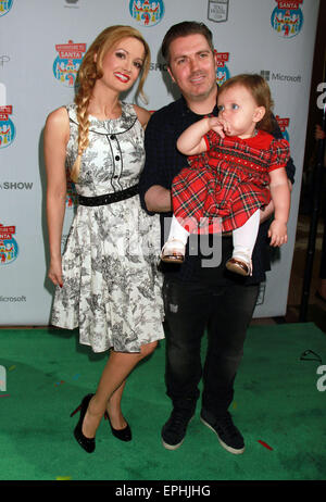 Holly Madison and daughter Rainbow Aurora Rotella at Dreamworks Animation 'Adventure To Santa' held at The Great Hall inside Fashion Show Mall  Featuring: Holly Madison,Pasquale Rotella,Rainbow Rotella Where: Las Vegas, Nevada, United States When: 13 Nov 2014 Credit: DJDM/WENN.com Stock Photo