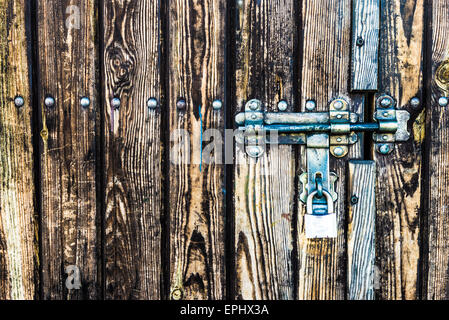 Lock on the gate Stock Photo