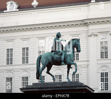 Joseph II (1741-1790). Holy Roman Emperor. Statue by sculptor Franz Anton Zauner (1746-1822). Vienna. Stock Photo