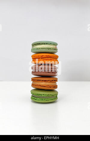 Stacked Macarons Stock Photo