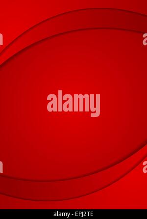 Abstract wavy background in red color. Bright illustration Stock Photo ...