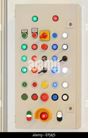 Electric control panel Stock Photo