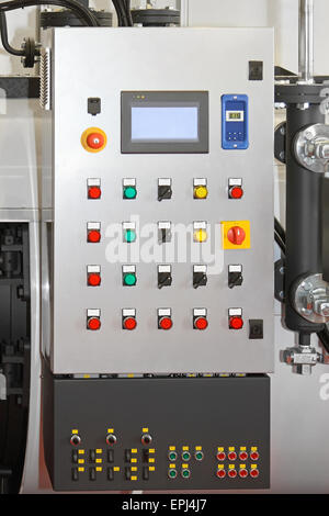 Machine control panel Stock Photo