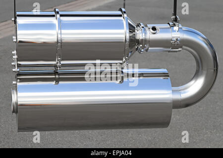 Muffler exhaust Stock Photo