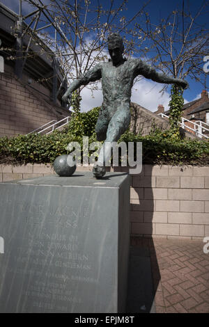 Statue Of Newcastle United Football Legend Jackie Milburn, 