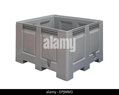 Pallet crate isolated Stock Photo