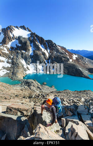 Hike in Patagonia Stock Photo