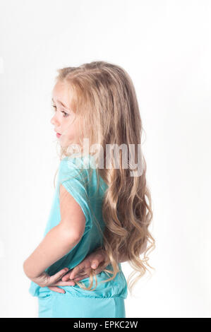 Photo from the back of little girl Stock Photo