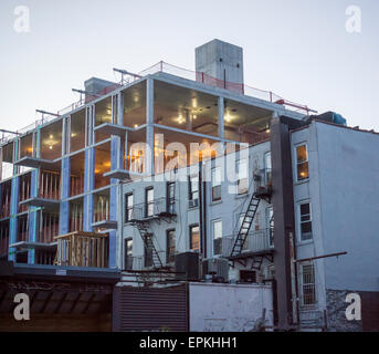 Residential construction in Williamsburg, Brooklyn in New York on Thursday, May 14, 2015. (© Richard b. Levine) Stock Photo