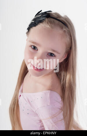 Portrait in blond girl Stock Photo