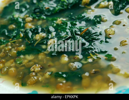 Palak Moong Dal Stock Photo