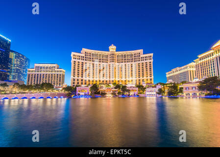 LAS VEGAS - DECEMBER 21: Bellagio casino on December 21, 2013 in Stock Photo