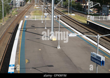 sydney railway station at  Toongabbie in western sydney,australia Stock Photo