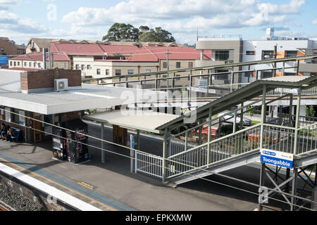 Toongabbie railway station in western sydney, new south wales,australia Stock Photo